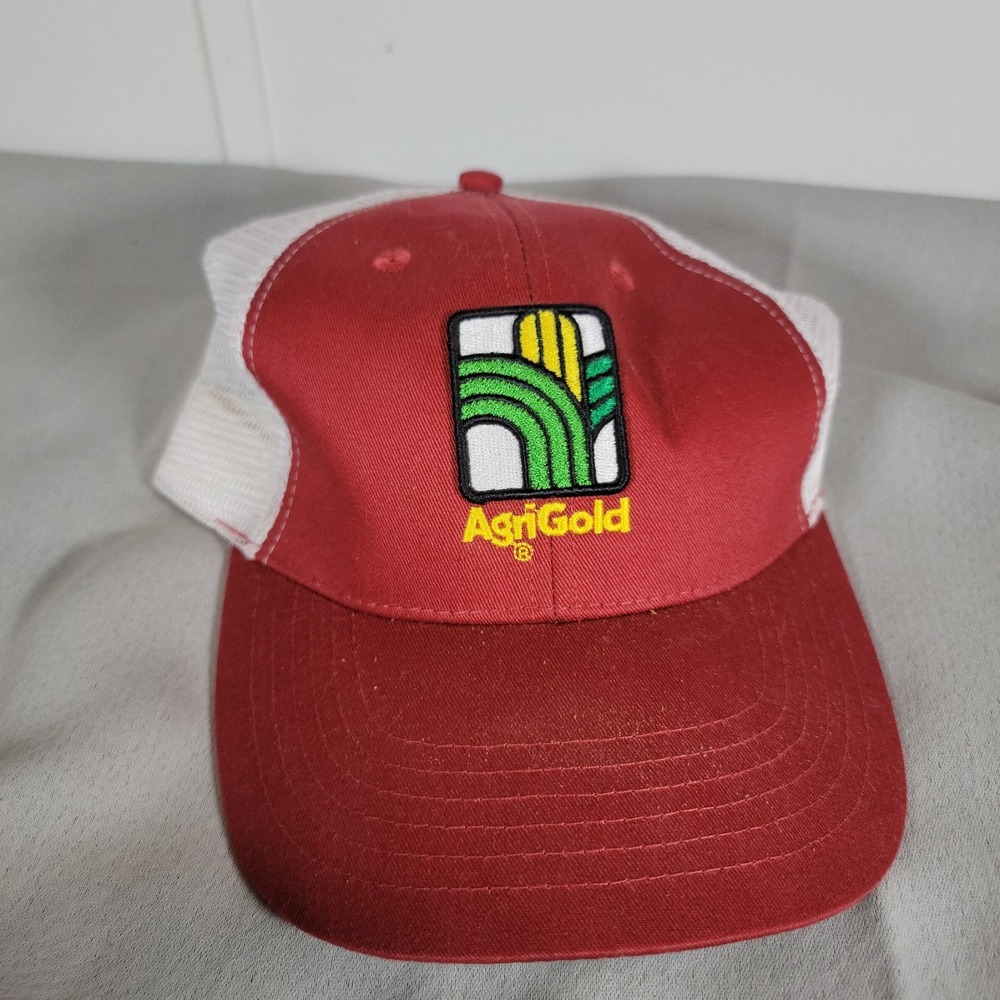 Agrigold AG Patch Snapback Trucker Hat Cap K Products Mesh Back Embroidered Logo
